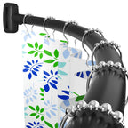 Tlooe Curved Shower Curtain Rod, 45-72 inches Adjustable Arched Shower Curtain Curved Rods, Rustproof Round Never Fall Design for Bathroom, Black, Need to Drill