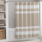 Madison Park Spa Waffle Shower Curtain for Bathroom, 72 x 72, Grey