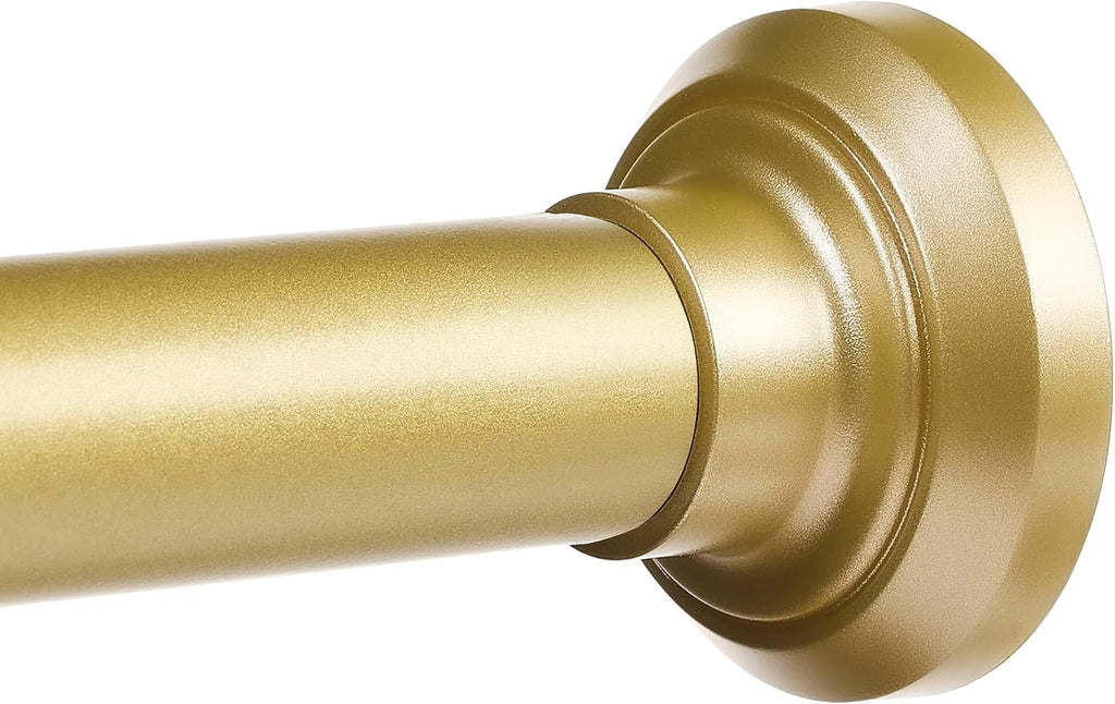 ENJOYBASICS 1" Gold Shower Curtain Rod, 30-76" Adjustable, Secure Tension