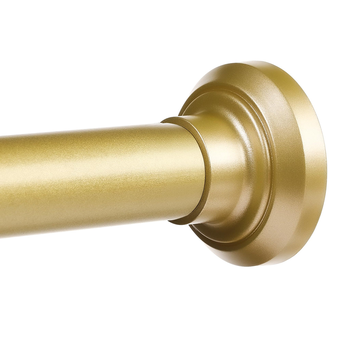 ENJOYBASICS 1" White Shower Curtain Rod, 30-76" Adjustable, Secure Tension