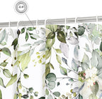 Gibelle Sage Green Eucalyptus Shower Curtain, Floral Print, 72x72