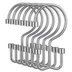 Amazer Gold Shower Curtain Hooks, 12PCS Minimalist Simple Double Shower Curtain Rings, Rust-Resistant Metal Shower Hooks Shower Curtain Hangers, Shower Rings for Bathroom Shower Rods Curtains