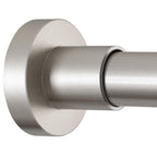 BRIOFOX Shower Curtain Rod Adjustable 18-78 Inch, Stainless Steel Spring Tension Shower Rod No Drilling Non Slip, Silver