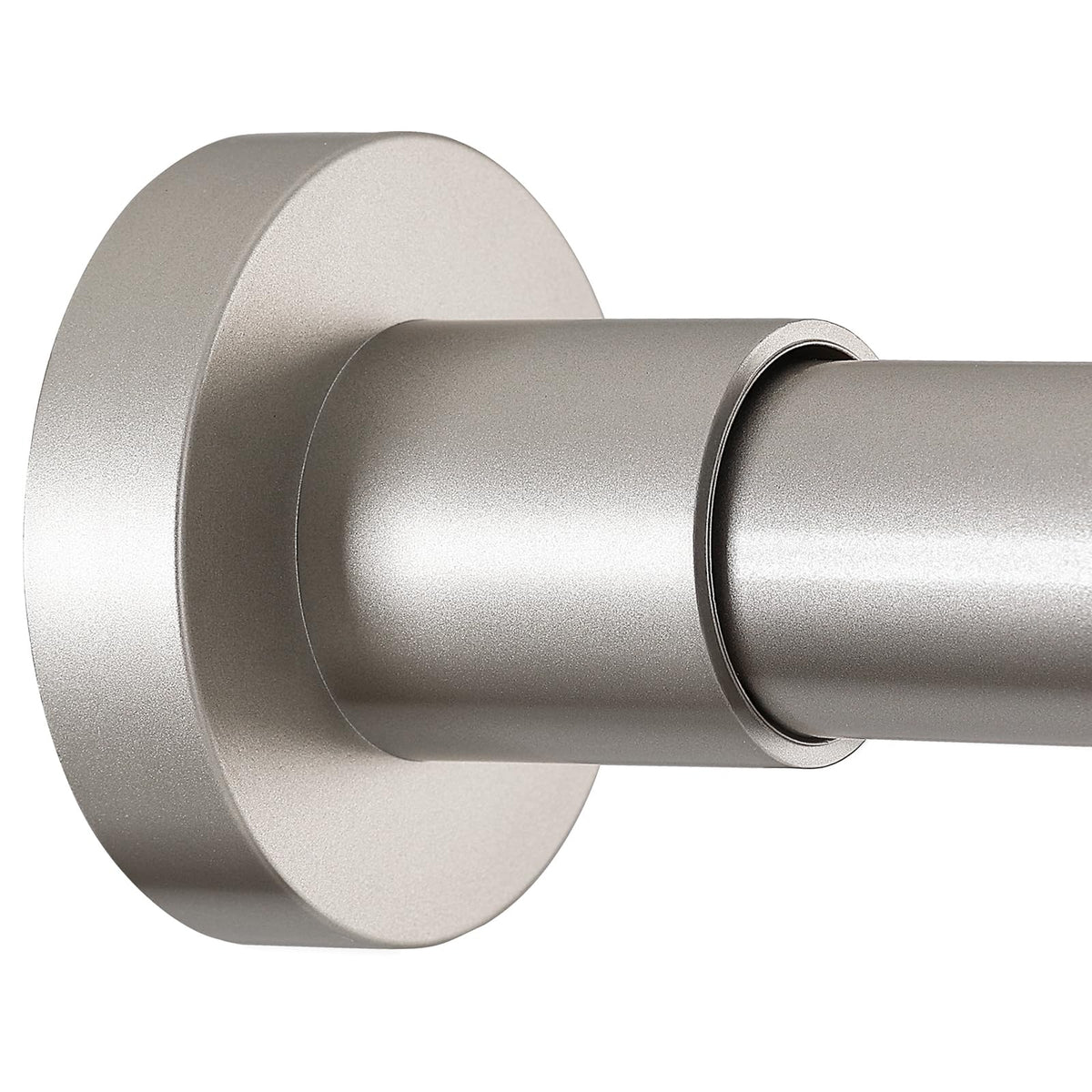 BRIOFOX Shower Curtain Rod Adjustable 18-78 Inch, Stainless Steel Spring Tension Shower Rod No Drilling Non Slip, Silver