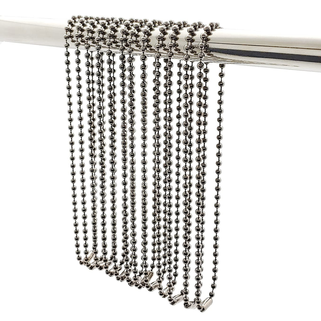 Shower Curtain Hooks Long Size 27inch/70cm, Shower Curtain Rings 12pcs, spa-Quality Look, Stainless Steel
