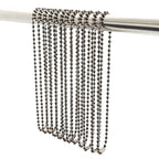 Shower Curtain Hooks Long Size 27inch/70cm, Shower Curtain Rings 12pcs, spa-Quality Look, Stainless Steel
