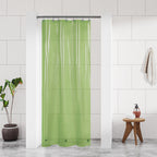 Barossa Design 48 inch Wide Stall Shower Curtain Liner with Magnets, Clear