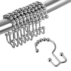 TOPROD Shower Curtain Hooks Rings Shower Curtain Hangers for Bathroom Hooks