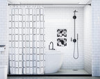 Black Tension Shower Curtain Rod – Adjustable 18-79 Inches, Fits 20-78 Inch Spaces (Ideal for 72" Wide Bathrooms), No Drill Rust Resistant Spring Rod for Bathroom