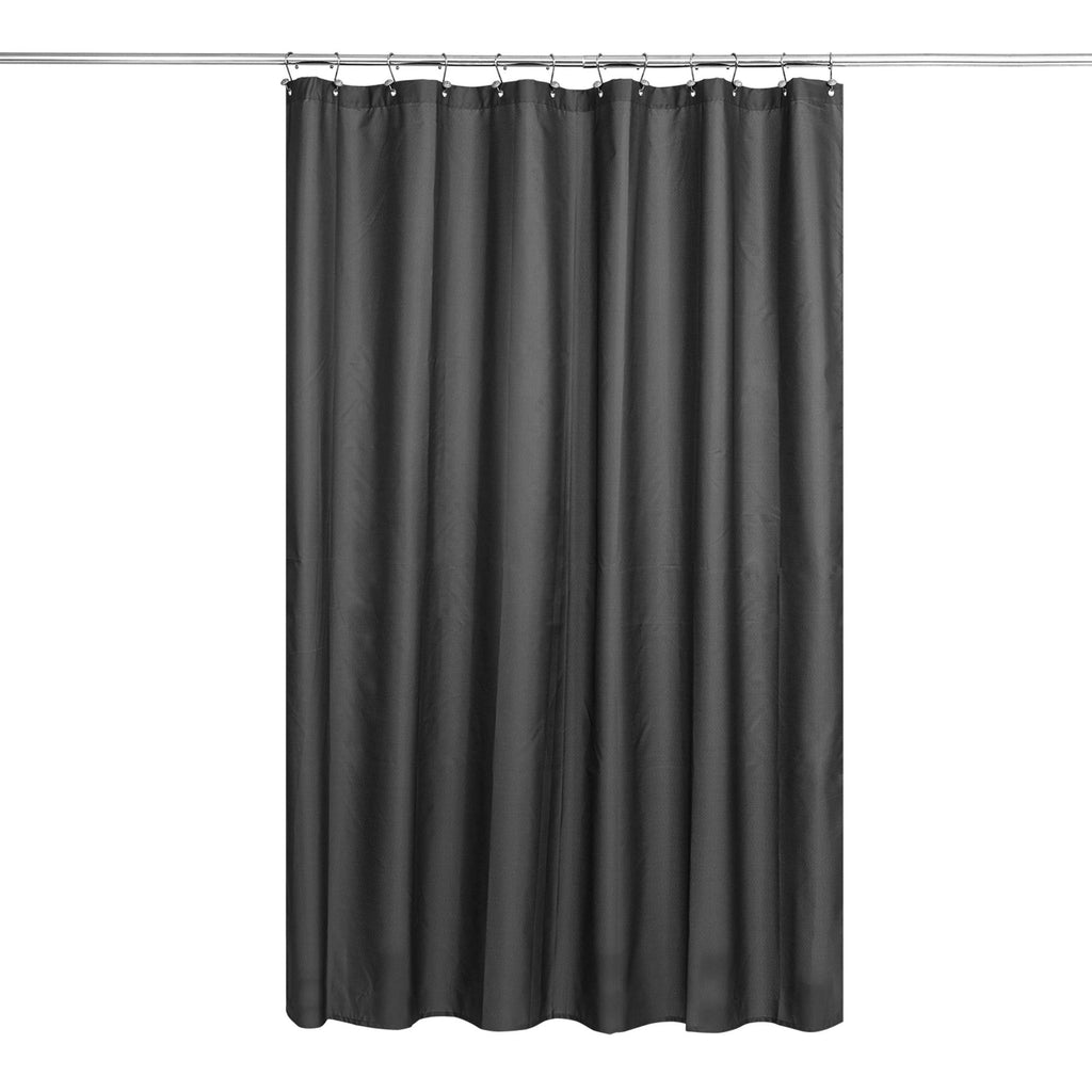 N&Y HOME Fabric Small Stall Shower Curtain Liner Extra Long 36x84, White