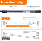 Shower Curtain Rod,Tension Rod 24 to 72 Inch,Never Fall Off,Innovative Buckle,Rustproof,No Drilling,Easy to Install,1 Inch Diameter,Suitable for Bathroom,Window,Door,Wardrobe,Kitchen (Black)