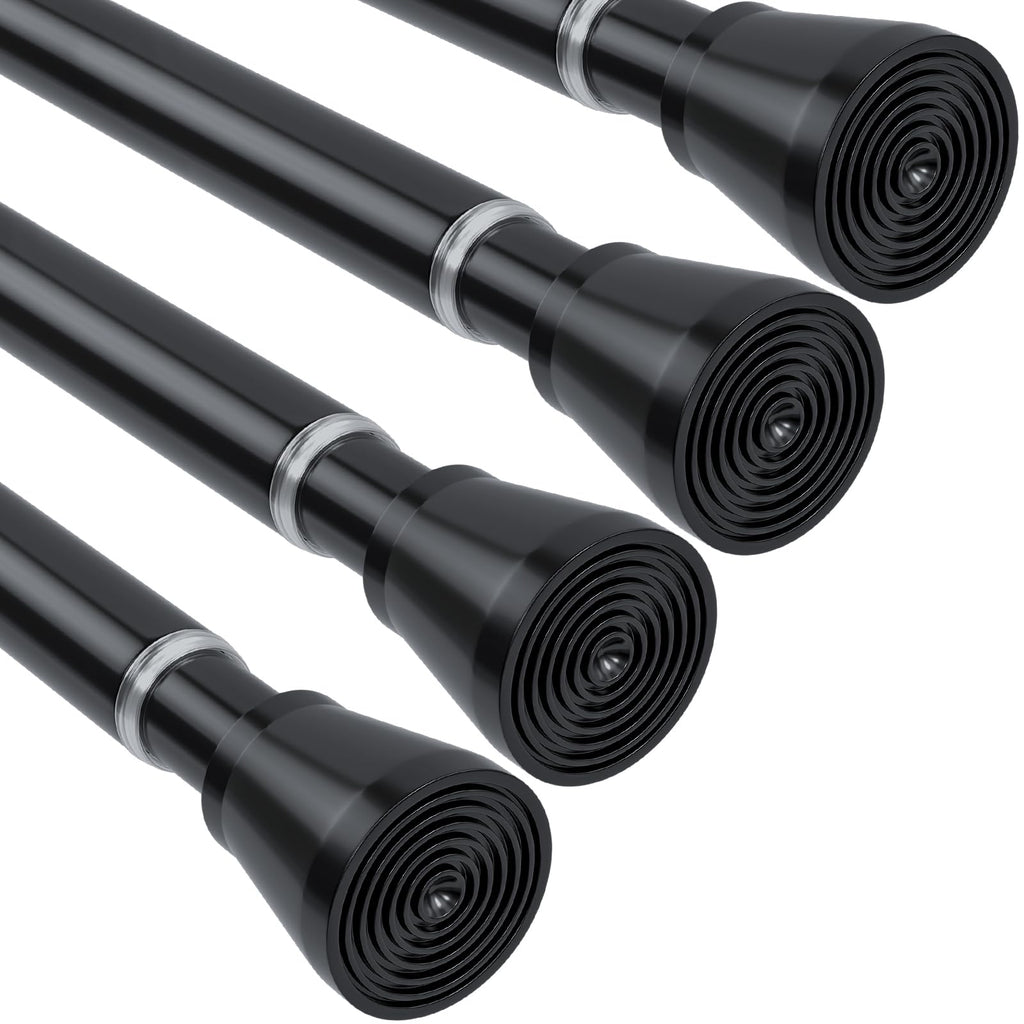 MEXAU Tension Curtain Rod for Windows 45 to 77 Inch, White