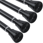 MEXAU Tension Curtain Rod for Windows 45 to 77 Inch, White
