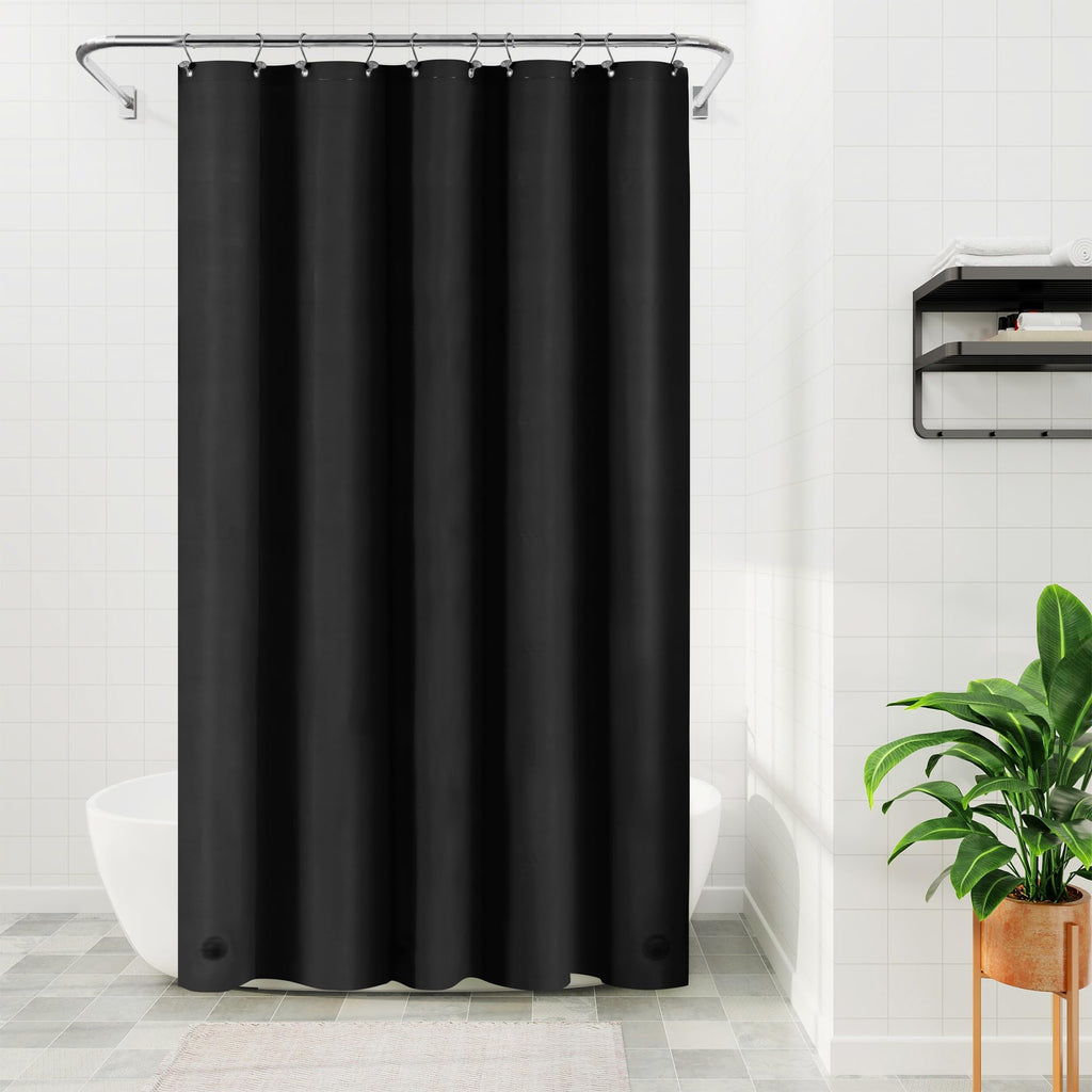 Barossa Design Oeko-tex Certified Shower Curtain Liner Standard Size, Clear
