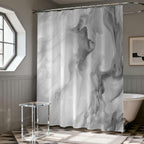 Shower Curtains Grey Marble Shower Curtain for Bathroom 72 X 72 Inch