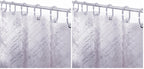 LiBa Shower Curtain PEVA 8G, 72x72 Inch Clear Pebbles with Magnets