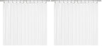 LiBa Shower Curtain PEVA 8G, 72x72 Inch Clear Pebbles with Magnets