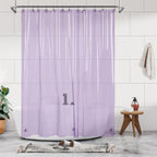 Barossa Design 48 inch Wide Stall Shower Curtain Liner with Magnets, Clear