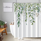 AWERT Blue Marble Shower Curtain - Waterproof for Bathroom Decor, Printed Washable With Hooks, 72x72 Inch