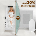 Curved Shower Curtain Rod 48-80Inches Adjustable Round Shower Curtain Rods