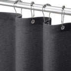 Linen Shower Curtain Beige Boho Cream Natural Cloth 72" W x 72" L