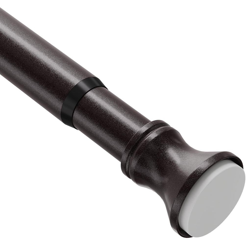 Amazer Spring Tension Shower Curtain Rod, 54-90 Inches Rust-Resistance Tension Curtain Rod Bathroom Rod, Adjustable Shower Curtain Rod No Drill, Nickel