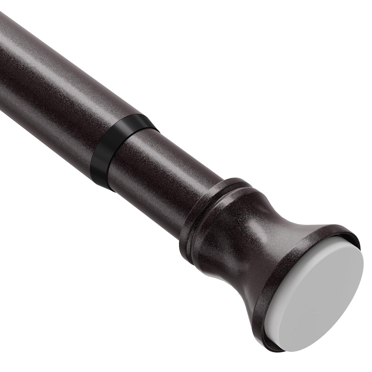 Amazer Spring Tension Shower Curtain Rod, 54-90 Inches Rust-Resistance Tension Curtain Rod Bathroom Rod, Adjustable Shower Curtain Rod No Drill, Nickel