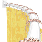 Curved Shower Curtain Rod For Bathroom, 38-72 Inches Adjustable, Nickel