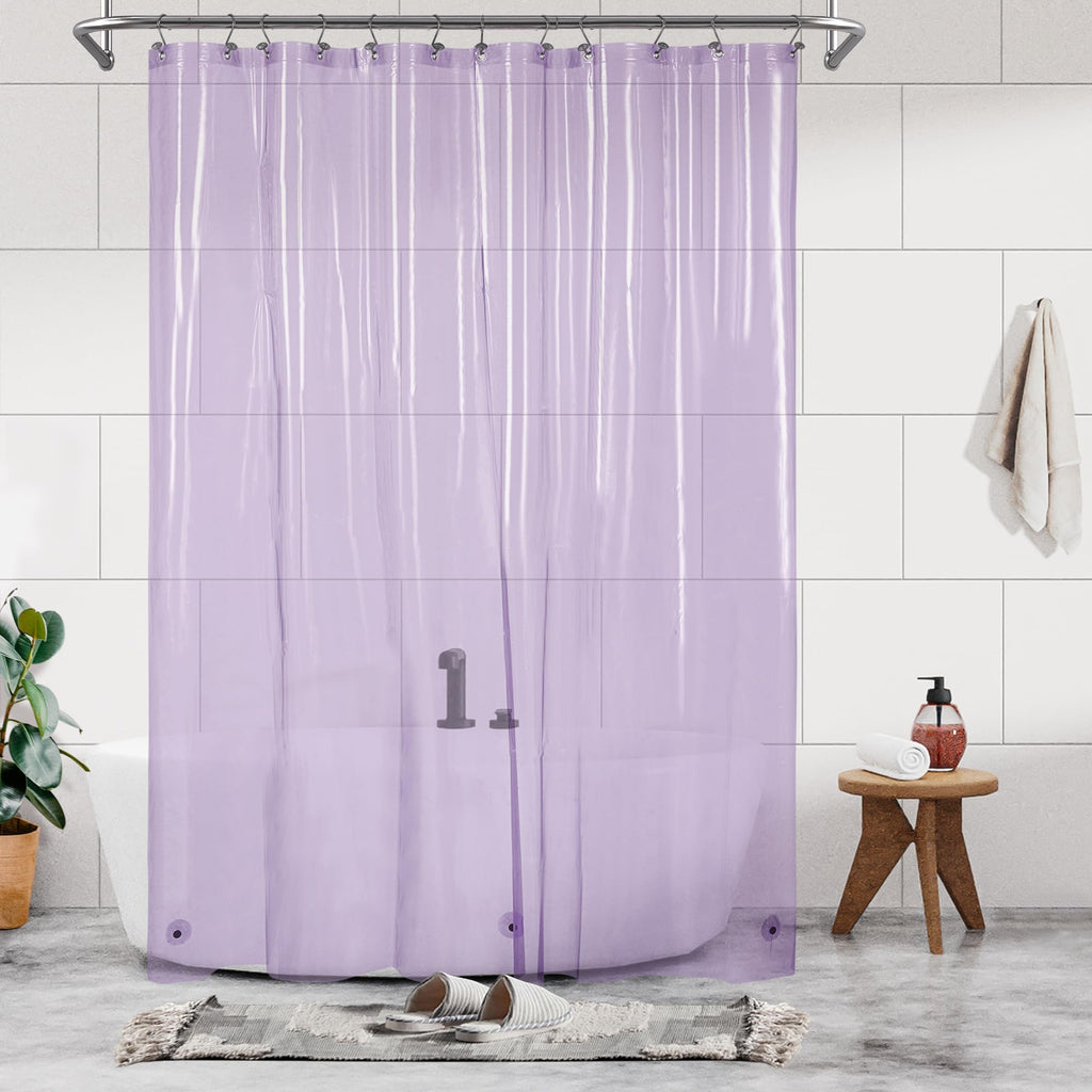 Barossa Design Oeko-tex Certified Shower Curtain Liner Standard Size, Clear