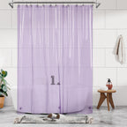 Barossa Design 48 inch Wide Stall Shower Curtain Liner with Magnets, Clear