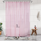 Barossa Design 48 inch Wide Stall Shower Curtain Liner with Magnets, Clear