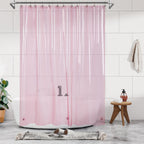 Barossa Design 48 inch Wide Stall Shower Curtain Liner with Magnets, Clear