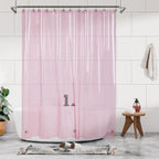 Barossa Design 48 inch Wide Stall Shower Curtain Liner with Magnets, Clear
