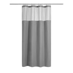 N&Y HOME Stall Waffle Weave Shower Curtain with Snap-in Liner White 36x72
