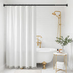 Shower Curtain Rod 31-76",Spring Tension Rod Adjustable No Drill