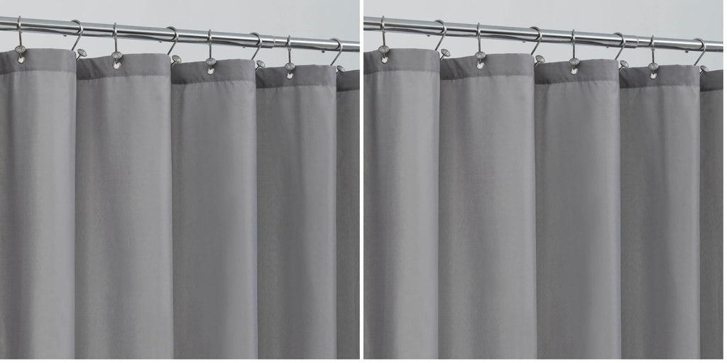 ALYVIA SPRING 72x96 Extra Long Waterproof Fabric Shower Curtain Liner White