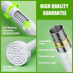 Ausemku Shower Curtain Rod Tension - 32-80 Inch Never Rust Non-Slip Spring Tension Curtain Rod No Drilling Stainless Steel Curtain Rod Use Bathroom Kitchen（White）