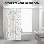 Shower Curtain Rod 27-79 Inches, Adjustable Tension Shower Rod No Drilling, No Slip, Spring Tension Curtain Rod for Bathroom Kitchen Closet Windows - Silver