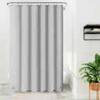 Barossa Design 48 inch Wide Stall Shower Curtain Liner with Magnets, Clear