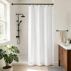 Barossa Design 48 inch Wide Stall Shower Curtain Liner with Magnets, Clear
