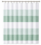 Dainty Home Ombre Waffle Weave Shower Curtain 70 x 72 Grey Textured Fabric Shower Curtain, Hotel Style Waffle Weave Bathroom Curtain, Water Resistant Polyester Ombre Shower Curtain