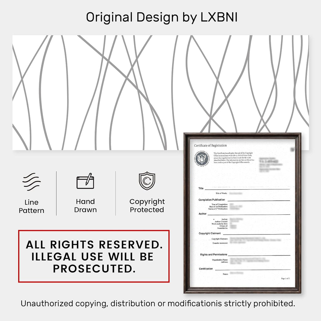 LXBNI Ringless Shower Curtain with Snap-in Liner, Gray White, 71 x 74 Inch