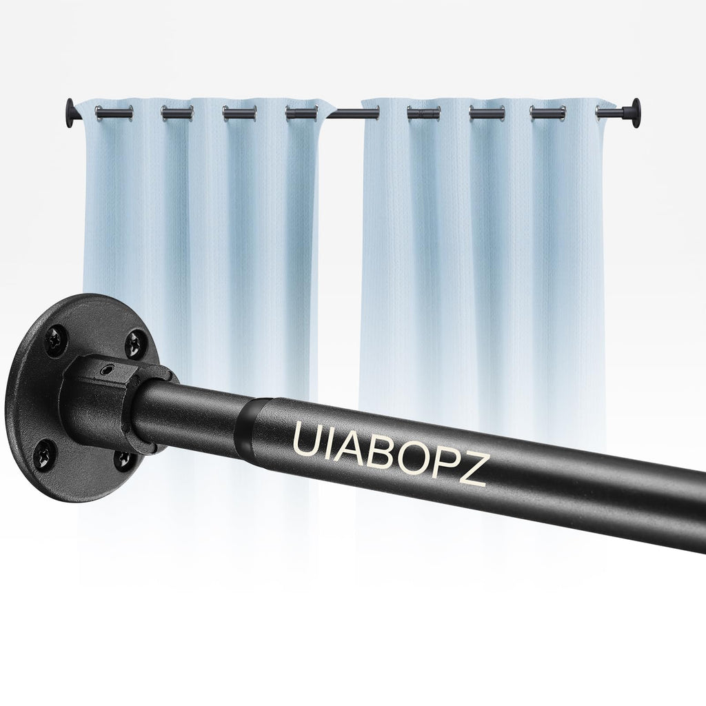Shower Curtain Rods, 29-64inch Adjustable Shower Pole - Heavy Duty Shower Rods for Bathroom Matte Black (1 Pack)
