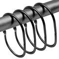 Shower Curtain Hooks Rings - ELWEY Shower Curtain Hooks Rust Proof