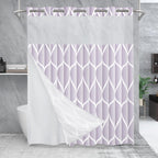 Yiatn Gray Ringless Shower Curtain with Snap-in Liner, 71 x 74 Inch