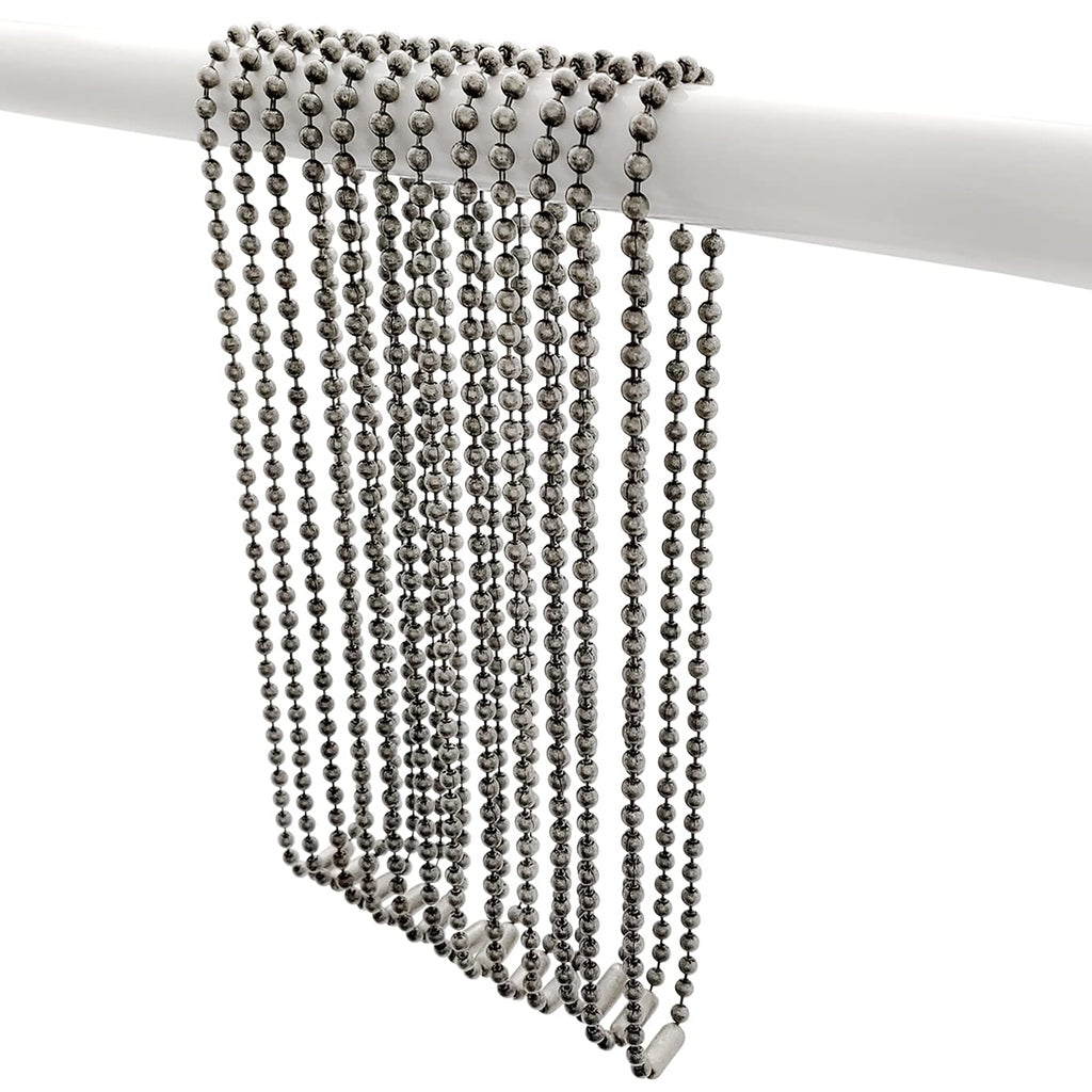 Shower Curtain Hooks Long Size 27inch/70cm, Shower Curtain Rings 12pcs, spa-Quality Look, Stainless Steel