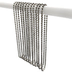 Shower Curtain Hooks Long Size 27inch/70cm, Shower Curtain Rings 12pcs, spa-Quality Look, Stainless Steel