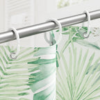 Amazer White Shower Curtain Hooks Rings, 24 Pcs Plastic Shower Curtain Rings, Plastic Shower Curtain Hooks for Bathroom Shower Rod, White Shower Hooks Rings Loops for Shower Curtain