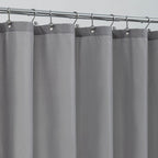 ALYVIA SPRING 72x96 Extra Long Waterproof Fabric Shower Curtain Liner White
