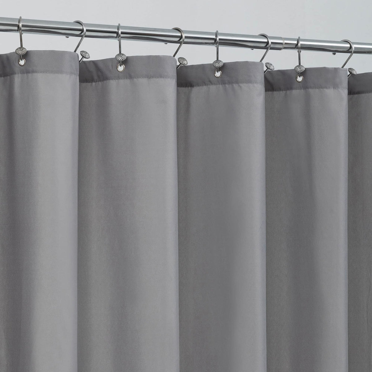 ALYVIA SPRING Waterproof Fabric Shower Curtain or Liner White, 72x72